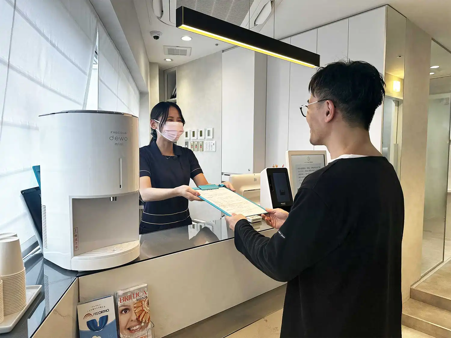 オーキッド歯科・矯正歯科の受付